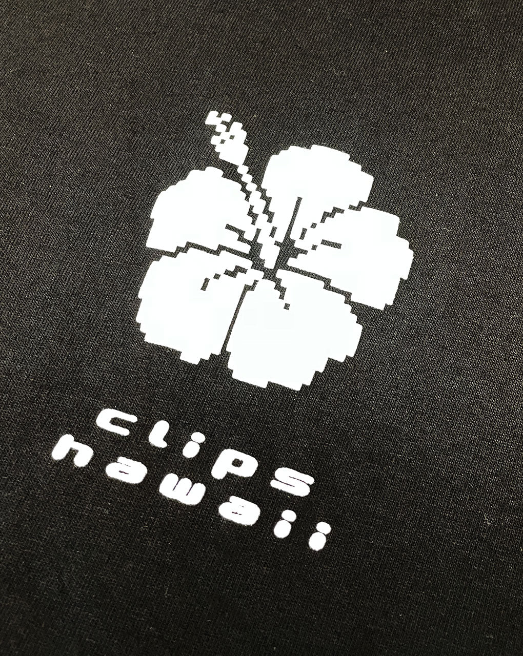 HIBISCUS PUFF TEE - BLACK