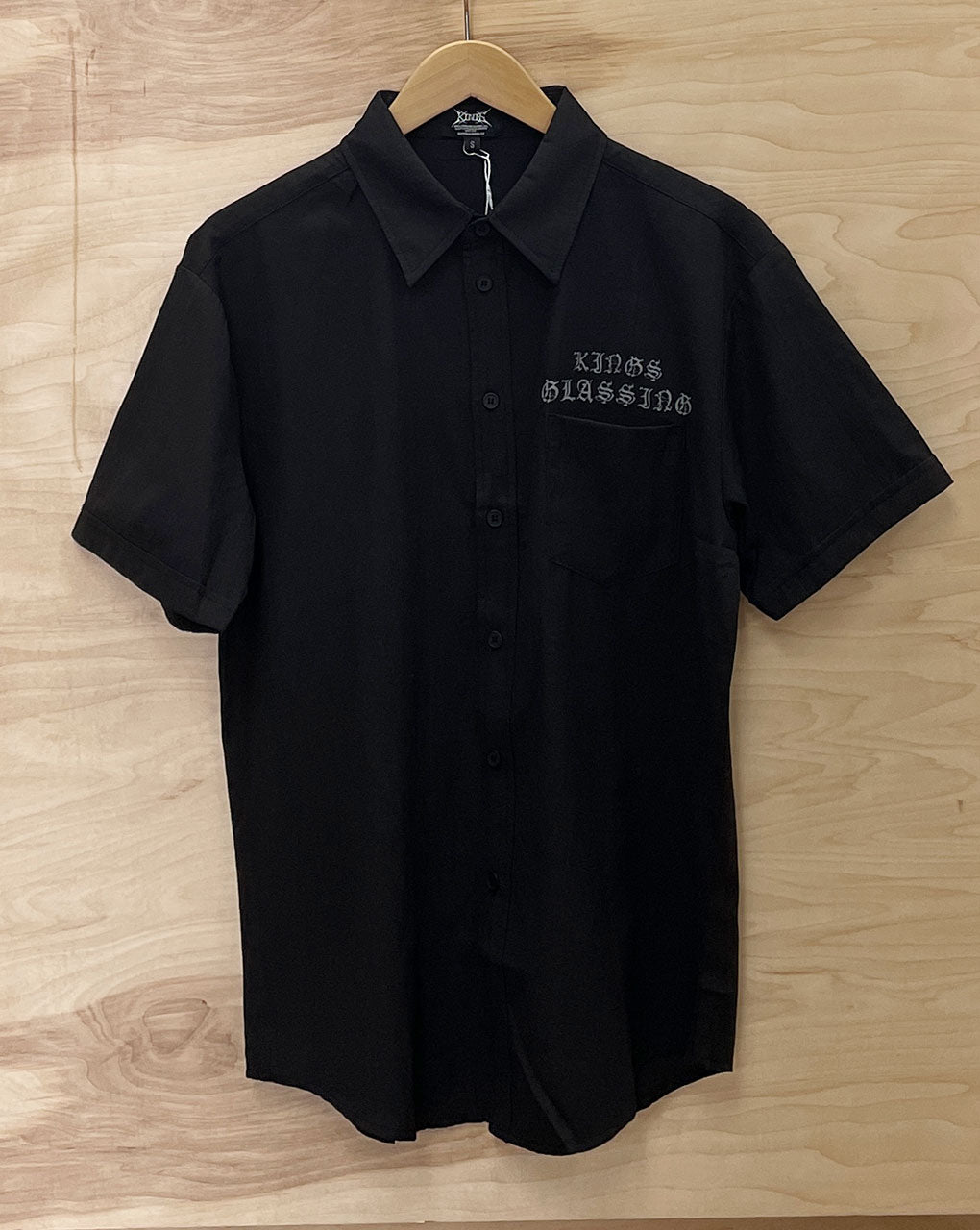 KINGS WORK SHIRT with POCKET - BLACK