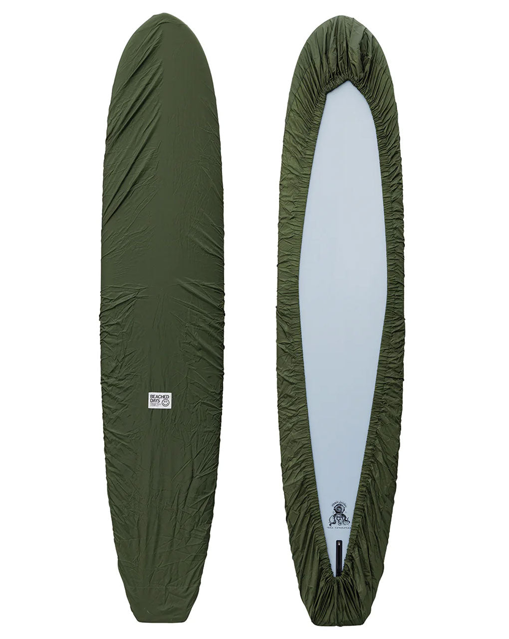 BEACHED DAYS SURFBOARD DECK COVER for LONGBOARD (8'5"~10') - MILITARY