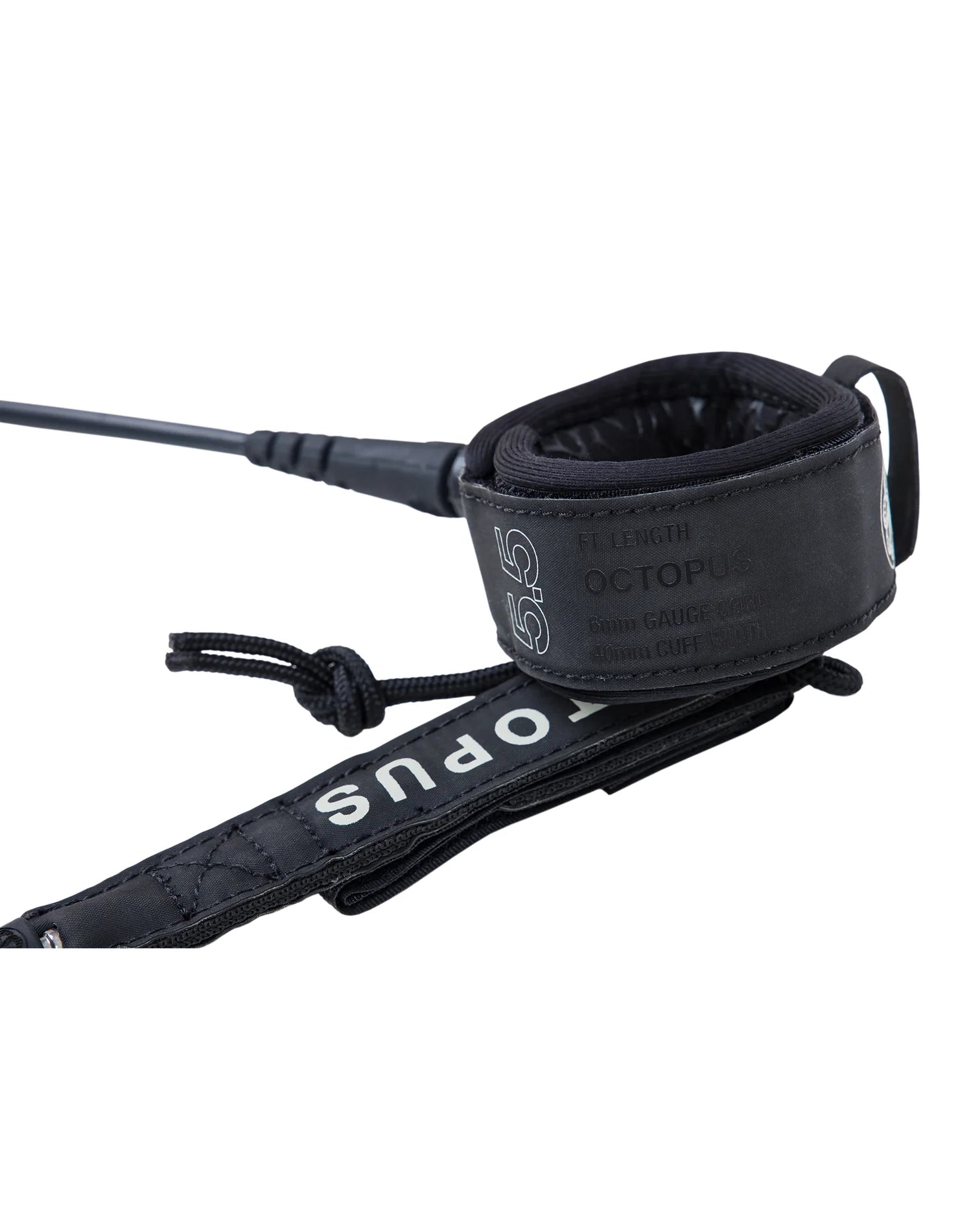 OCTOPUS MISSION: CONTROL SURF LEASH 5.5' - BLACK