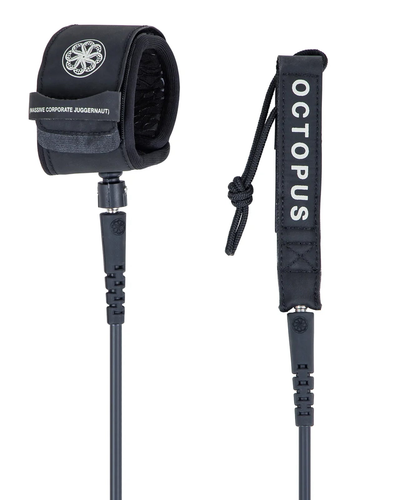 OCTOPUS MISSION: CONTROL SURF LEASH 7' - BLACK