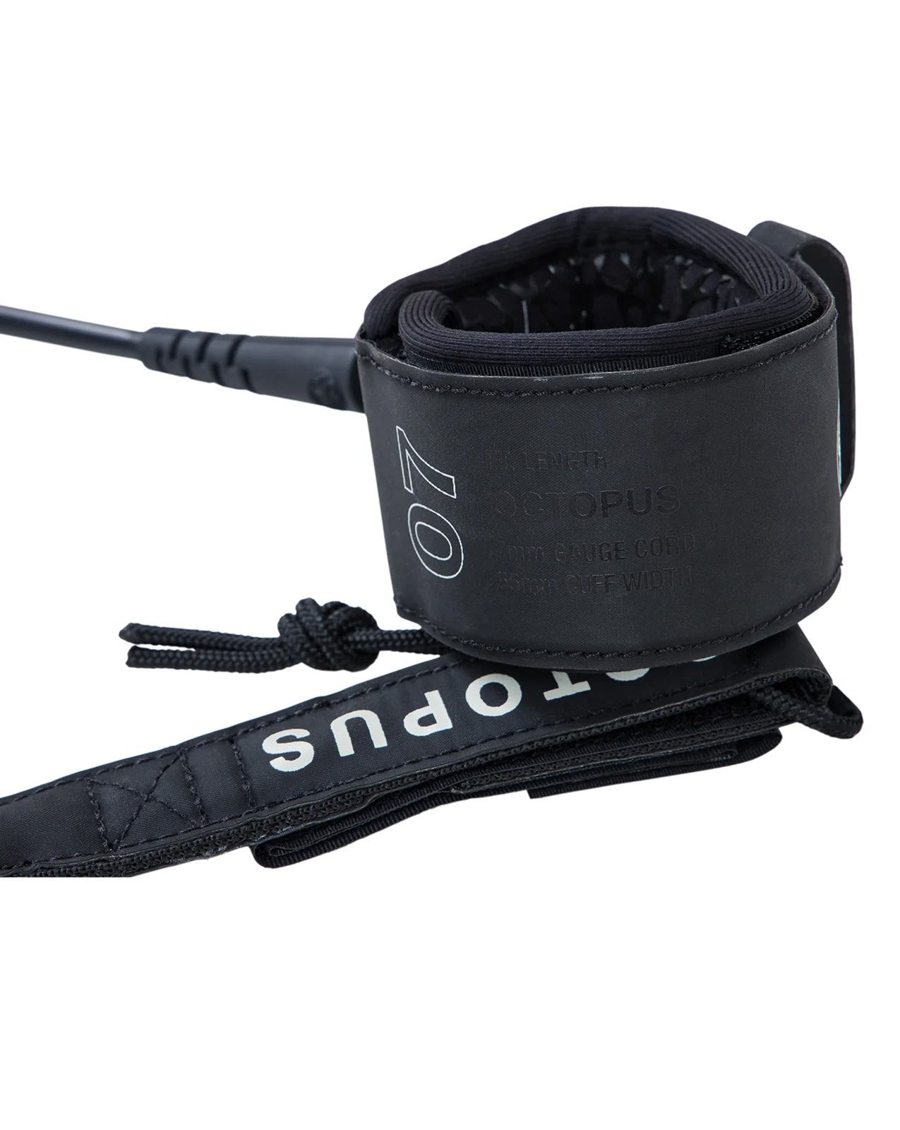 OCTOPUS MISSION: CONTROL SURF LEASH 7' - BLACK