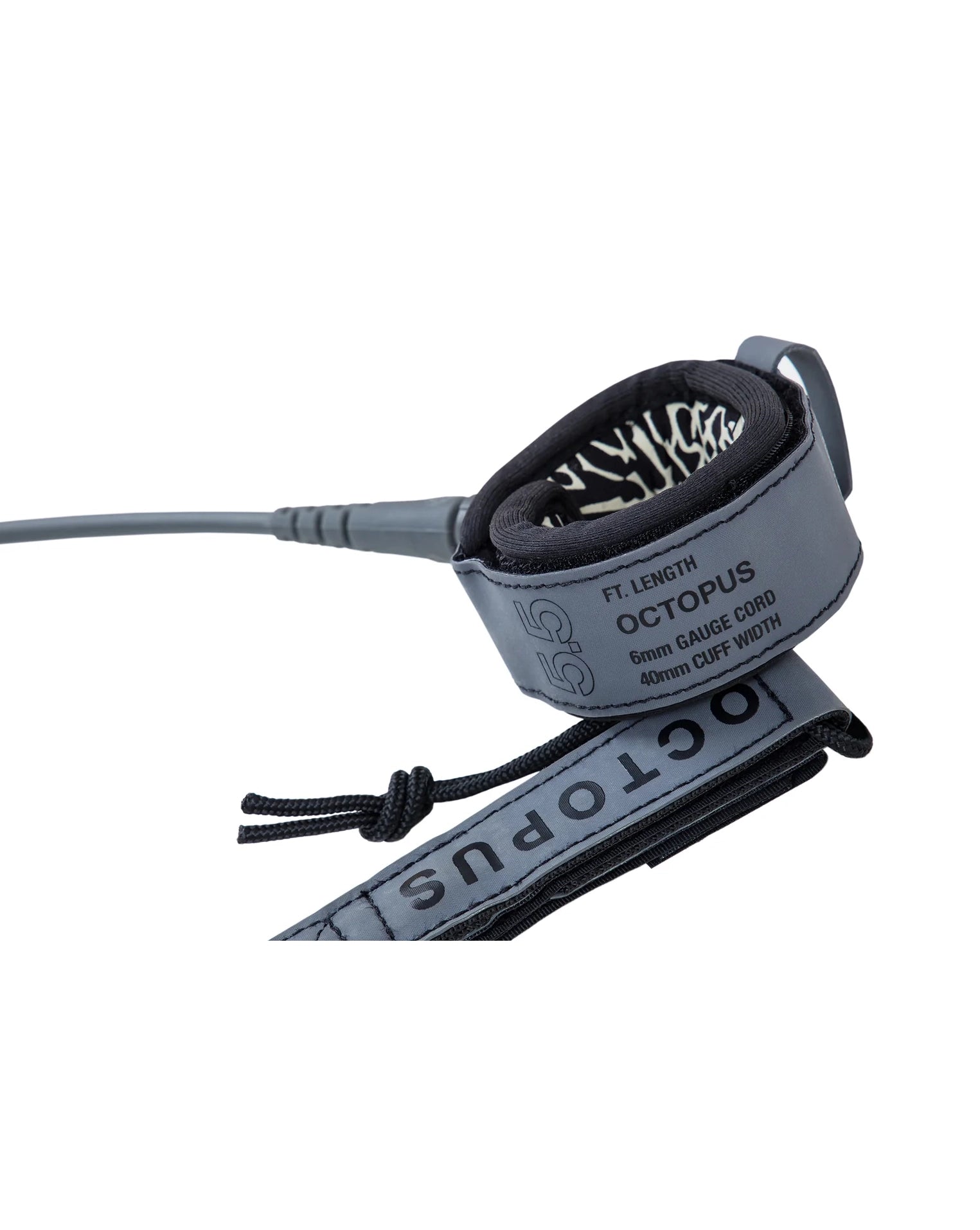 OCTOPUS MISSION: CONTROL SURF LEASH 5.5' - GREY