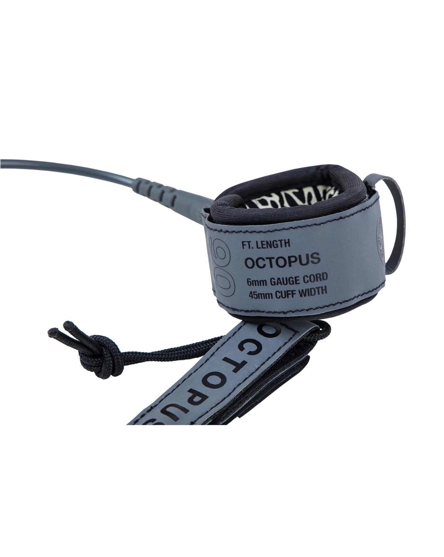 OCTOPUS MISSION: CONTROL SURF LEASH 6' - GREY