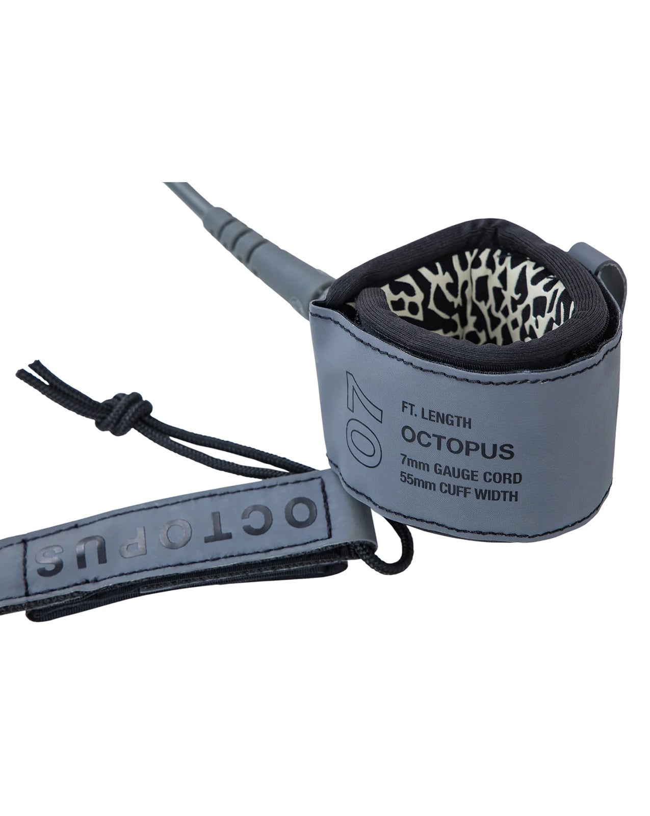 OCTOPUS MISSION: CONTROL SURF LEASH 7' - GREY