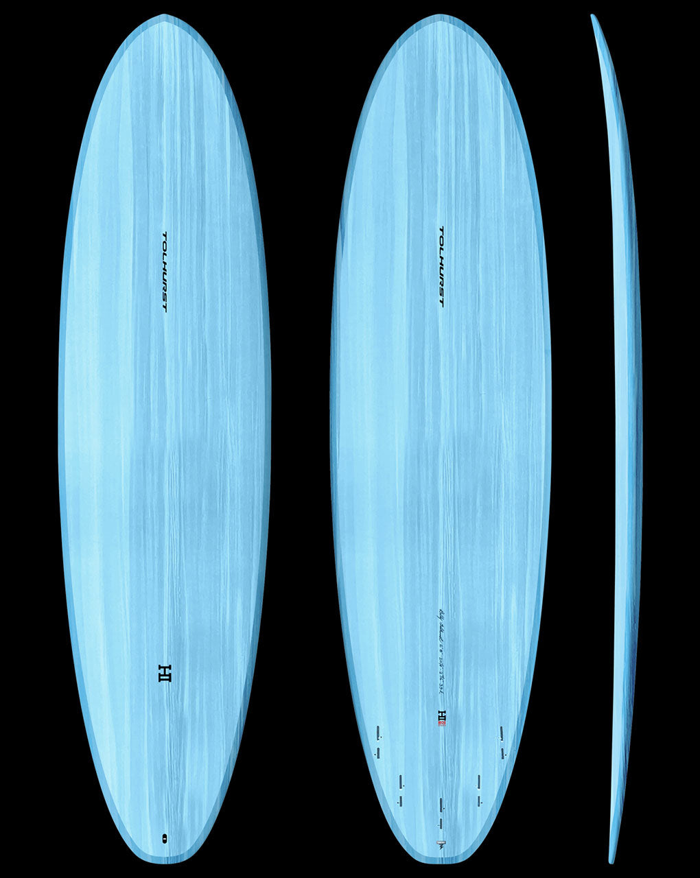 THUNDERBOLT RED MOE MINI - 6'10" 21 1/2 X 2 3/4, 45L FCS2 CANDY WHITE
