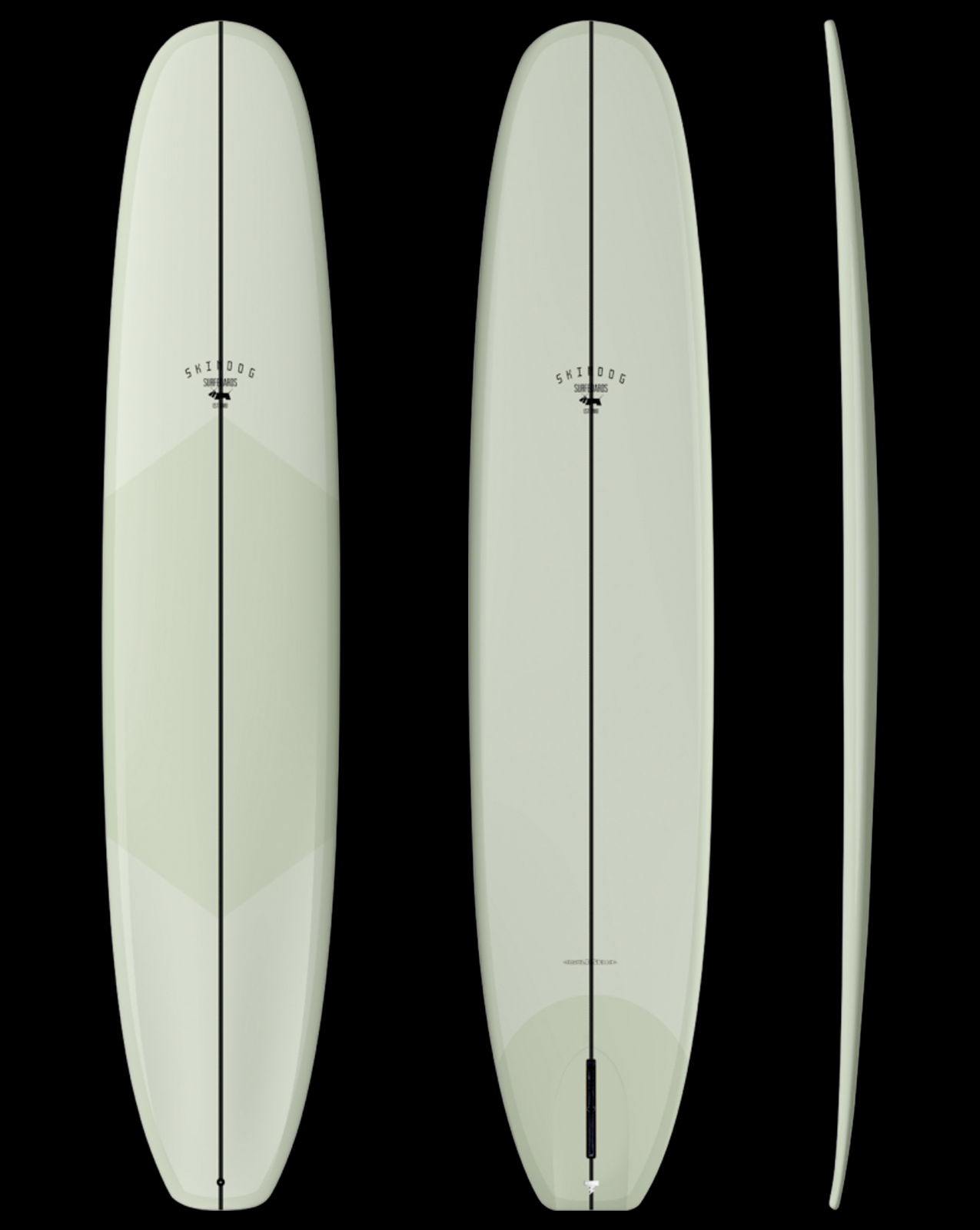 THUNDERBOLT SILVER OG DOUBLE SCOOP - 9'06" X 23 1/4 X 3, 76.9L VOLAN SINGLE