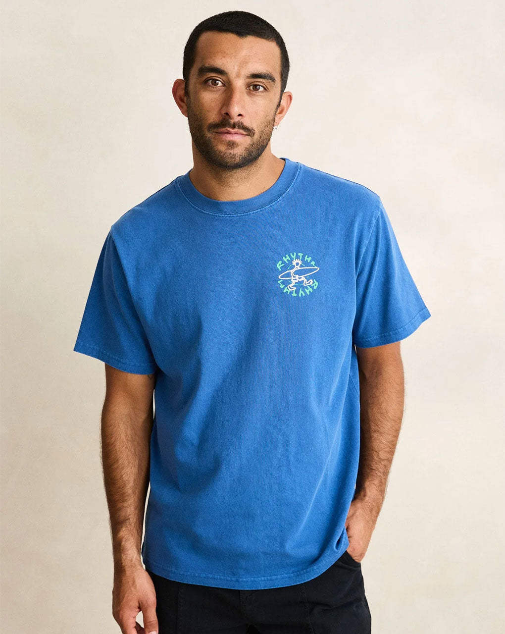 JAUNT VINTAGE SS T-SHIRT - COBALT