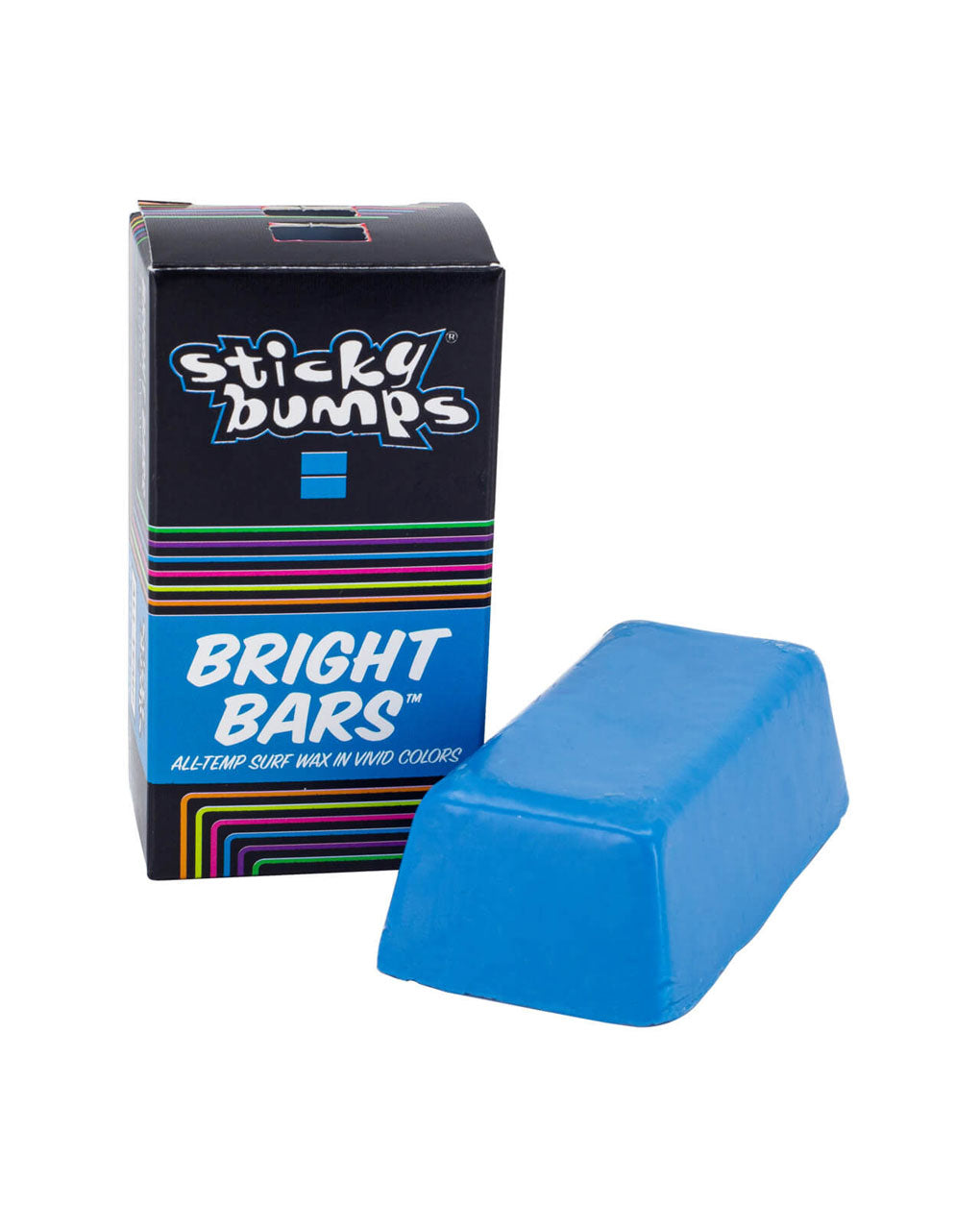 STICKY BUMPS BRIGHT BARS / COLORED SURF WAX for WATER TEMPERATURE 58–74°F / 14–23°C