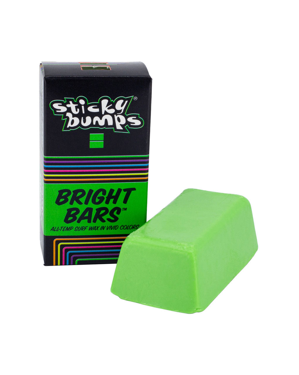 STICKY BUMPS BRIGHT BARS / COLORED SURF WAX for WATER TEMPERATURE 58–74°F / 14–23°C