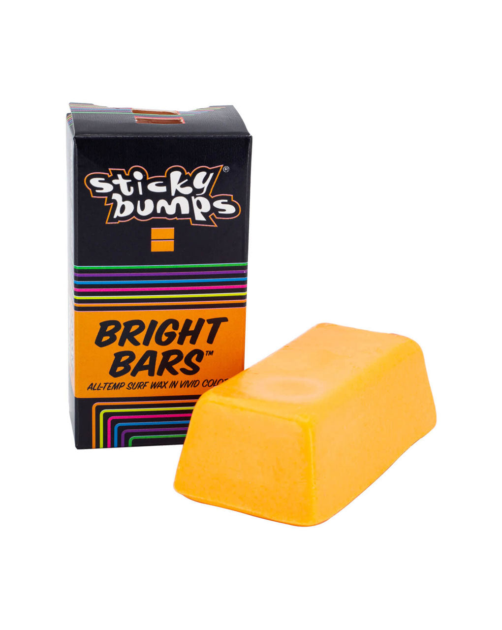 STICKY BUMPS BRIGHT BARS / COLORED SURF WAX for WATER TEMPERATURE 58–74°F / 14–23°C