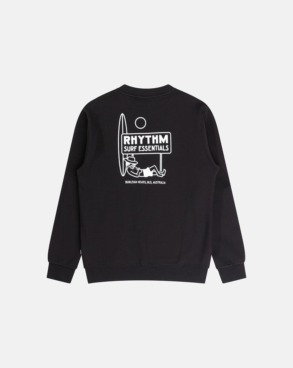 SIESTA FLEECE CREW - BLACK