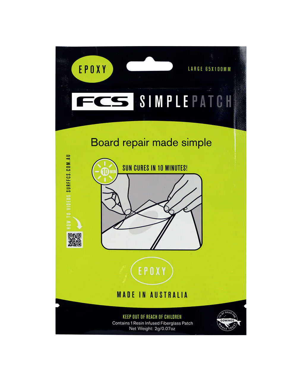 FCS SIMPLE PATCH REPAIR LARGE PATCH - EPOXY