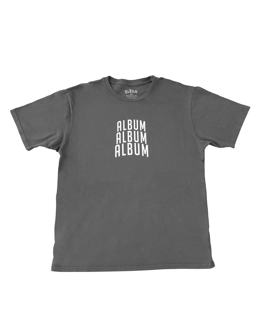 ALBUM STACK HEAVY WEIGHT TEE - BLACK