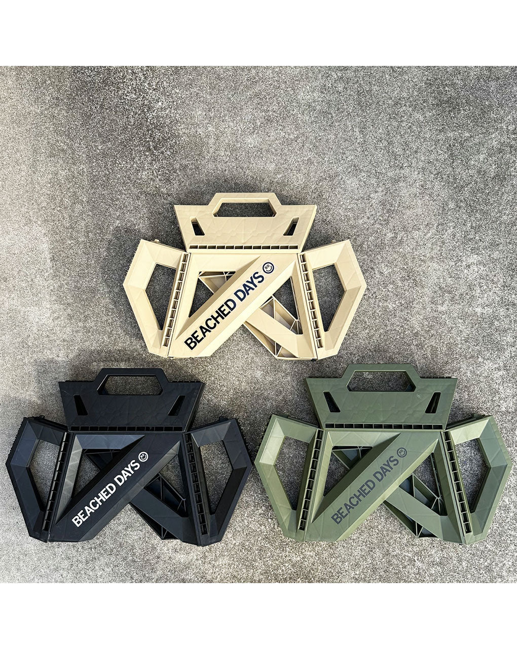 BEACHED DAYS MULTIPURPOSE FOLDABLE STAND 23cm/9 inch HEIGHT - TAN