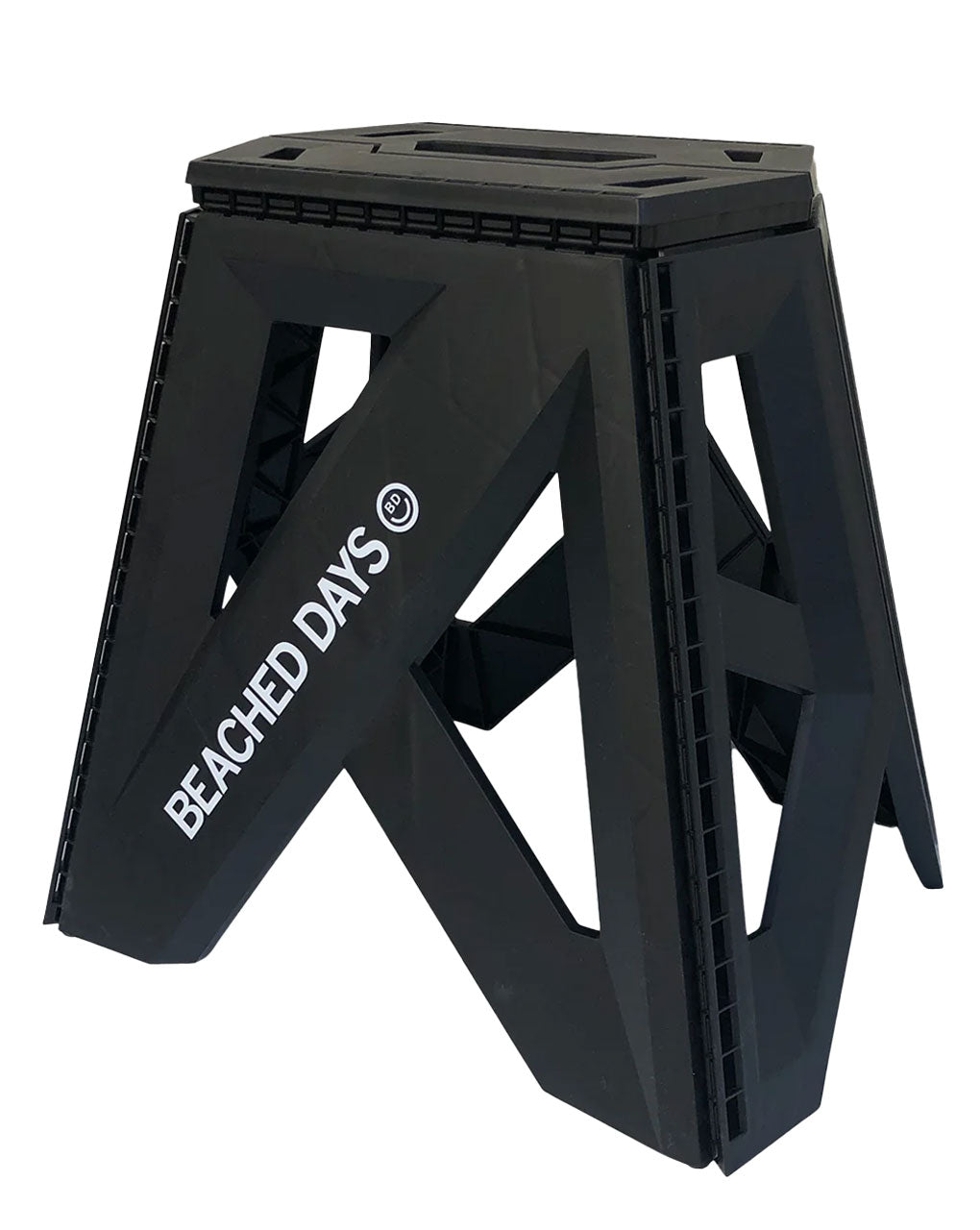 BEACHED DAYS MULTIPURPOSE FOLDABLE STAND 39cm/15 3/8 inch HEIGHT - BLACK