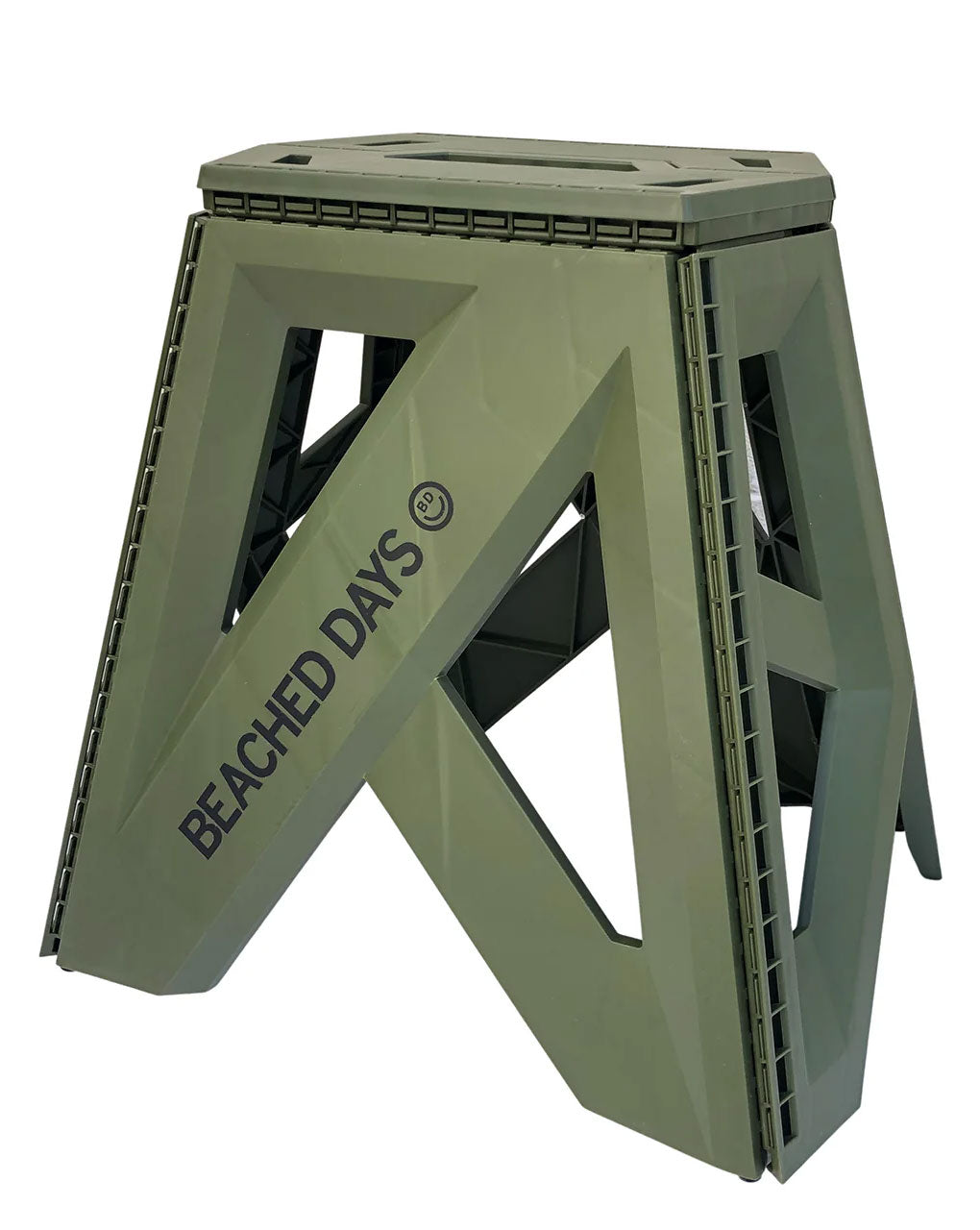BEACHED DAYS MULTIPURPOSE FOLDABLE STAND 39cm/15 3/8 inch HEIGHT - OLIVE