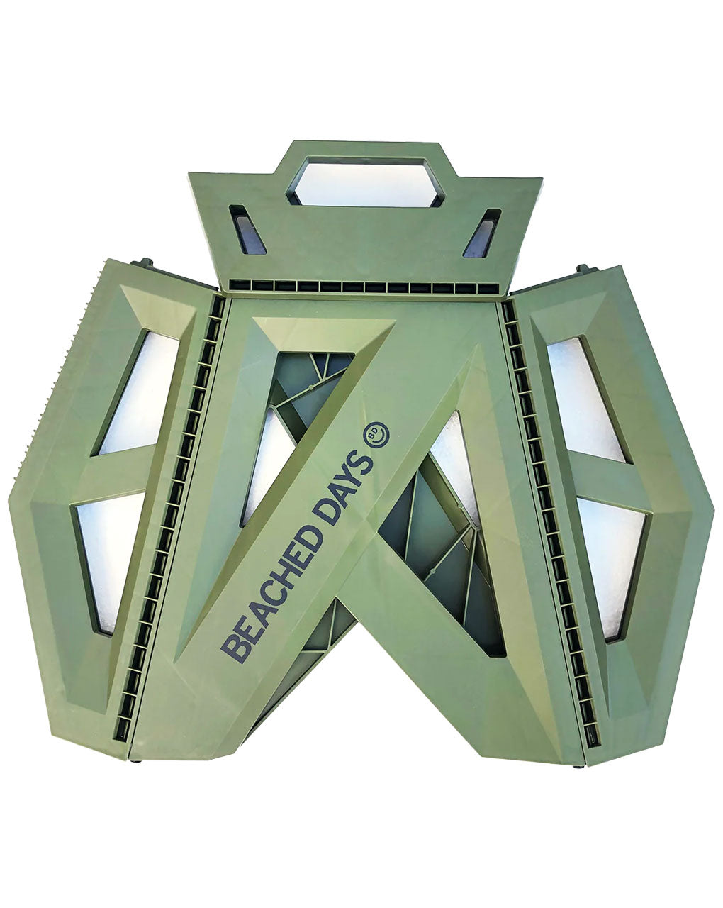 BEACHED DAYS MULTIPURPOSE FOLDABLE STAND 39cm/15 3/8 inch HEIGHT - OLIVE