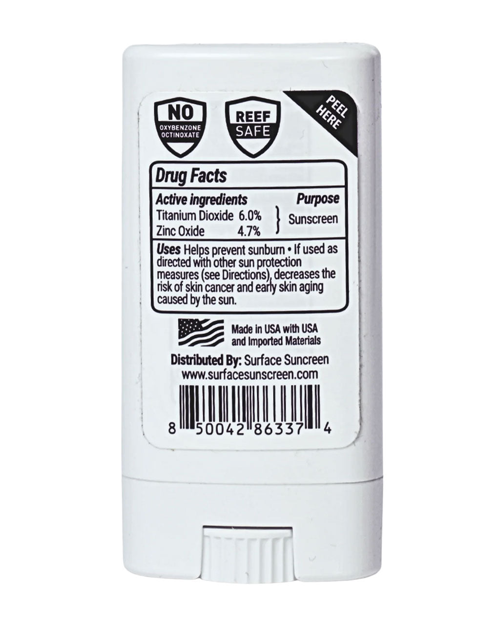 SURFACE SPF60 MINERAL FACE STICK 0.5oz - WHITE