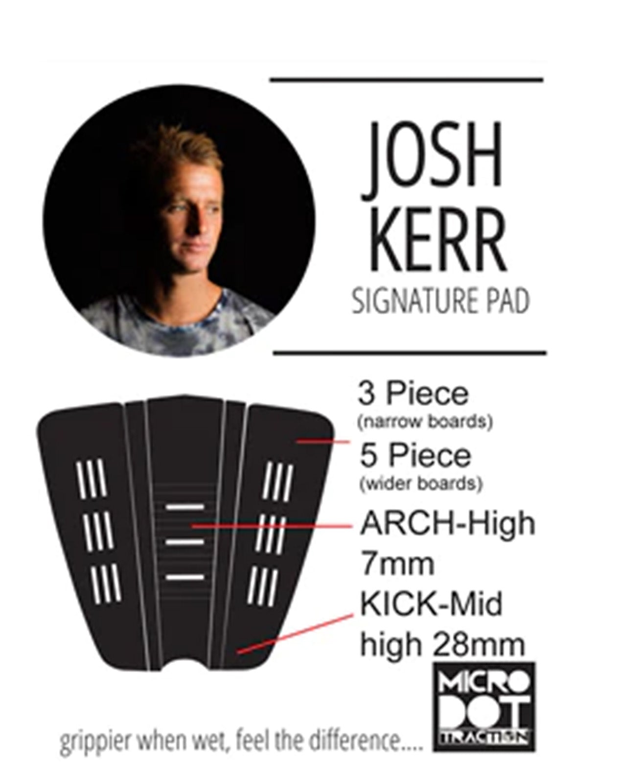 PROLITE JOSH KERR PRO TRACTION PAD - MAUVE