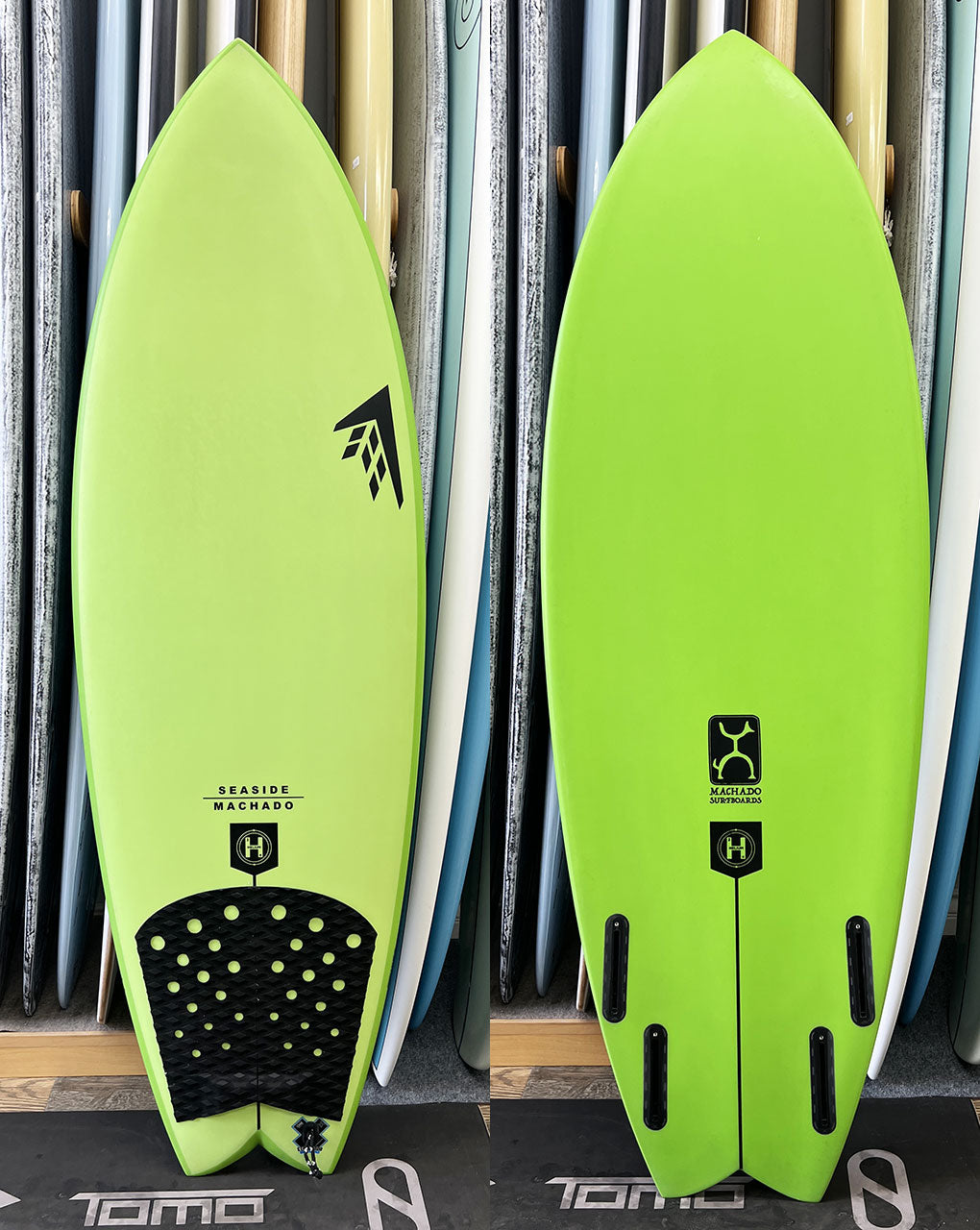 USED HELIUM SEASIDE - 5'04" X 20 5/8 X 2 7/16, 29.8L FUTURES LIME