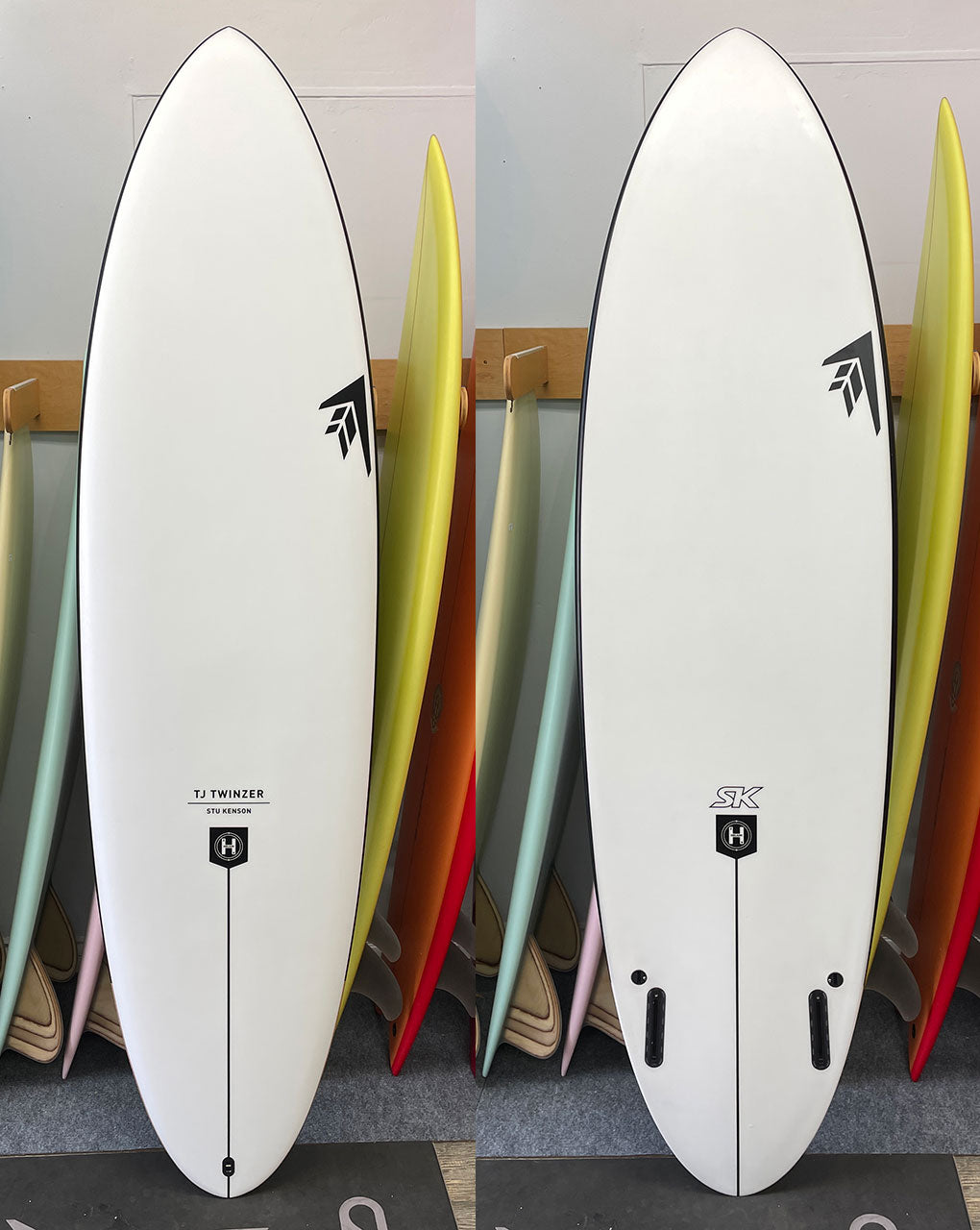 USED HELIUM TJ TWINZER - 6'8" X 21 1/2 X 2 3/4, 43.7L FUTURES&FCS for CANARD