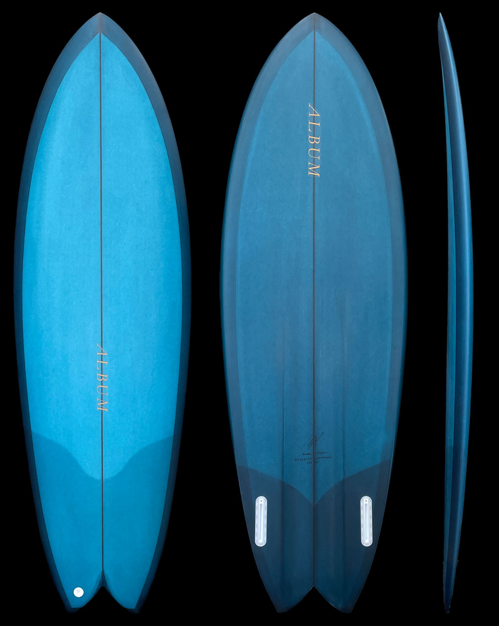VEEBEE - 5'7" X 20.5 X 2.68, 35.2L FUTURES DENIM NAVY