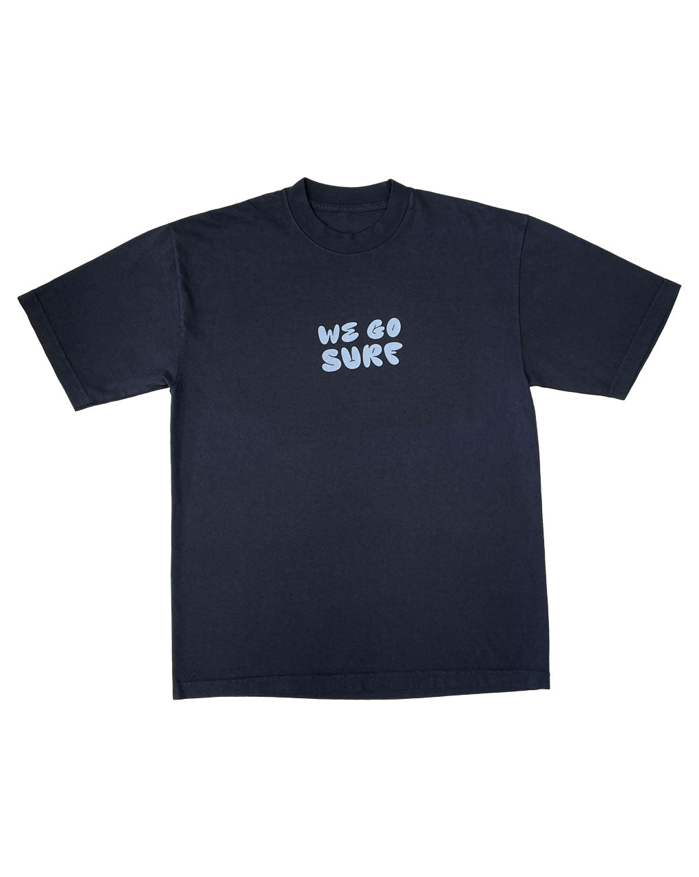 WE GO SURF TEE - DOLPHIN BLUE