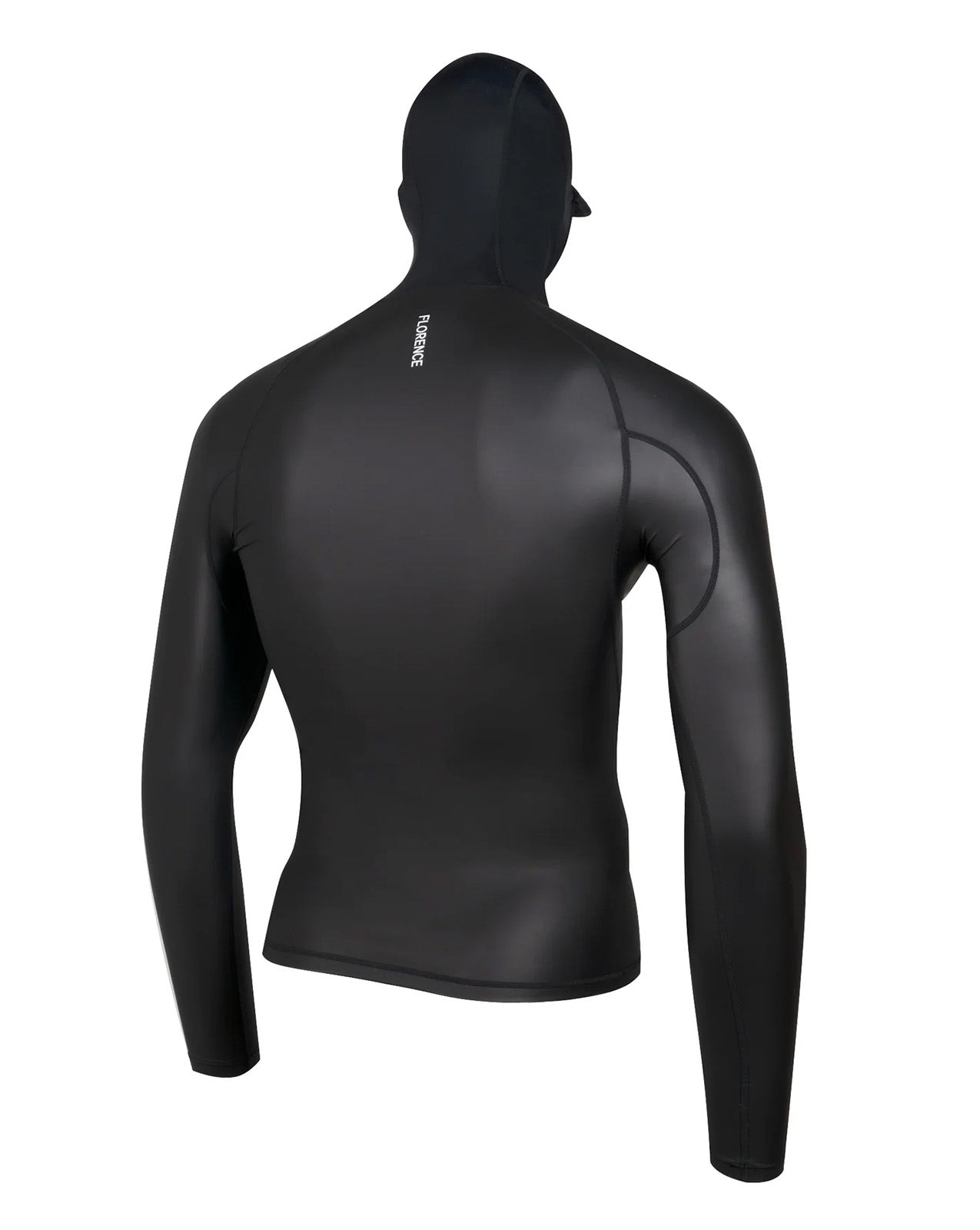 WINDSHIELD HOODED LONG SLEEVE RASHGUARD - BLACK