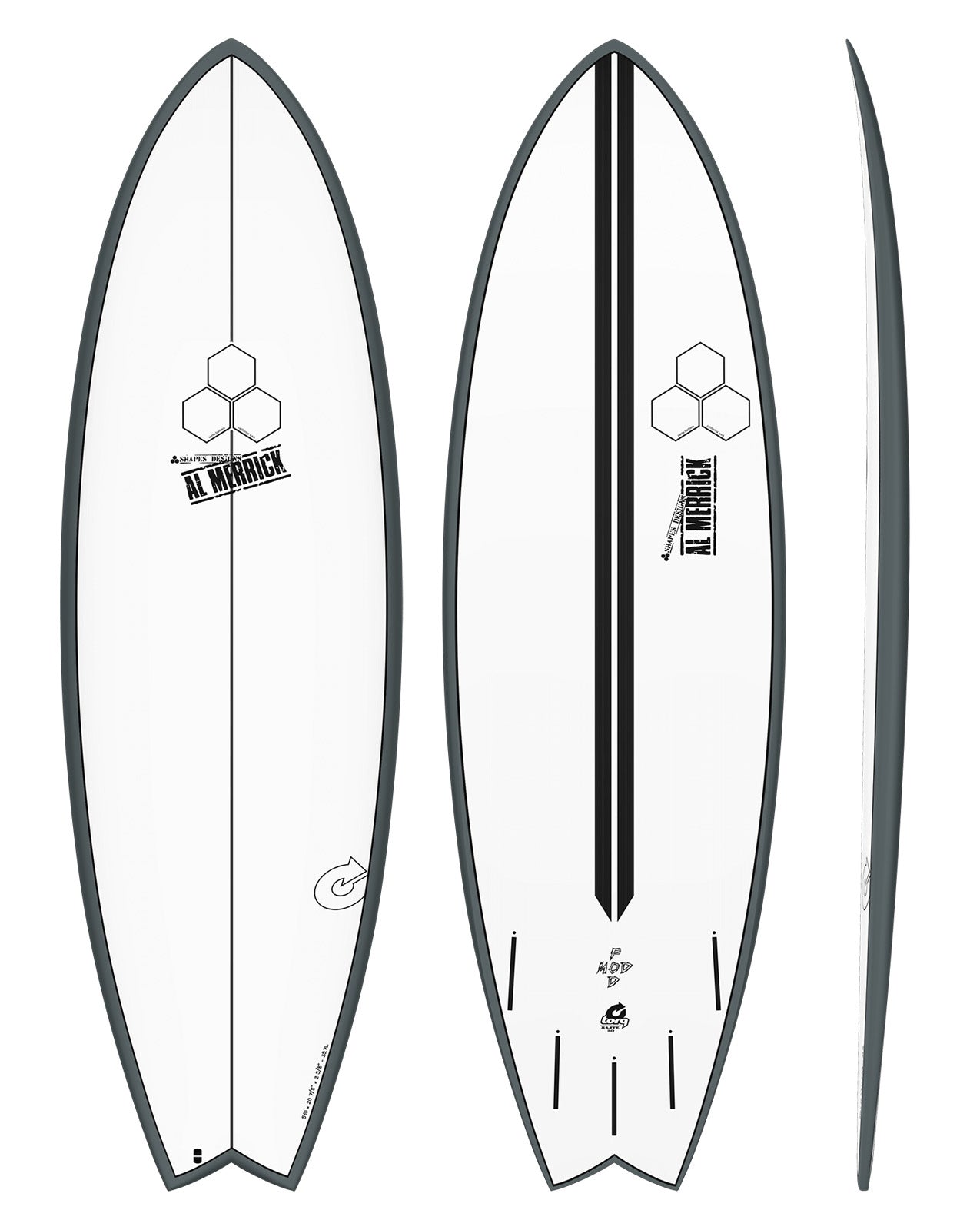 X-LITE POD MOD - 6'02" X 21 3/8 X 2 3/4, 40.5L FUTURE GRAPHITE RAIL