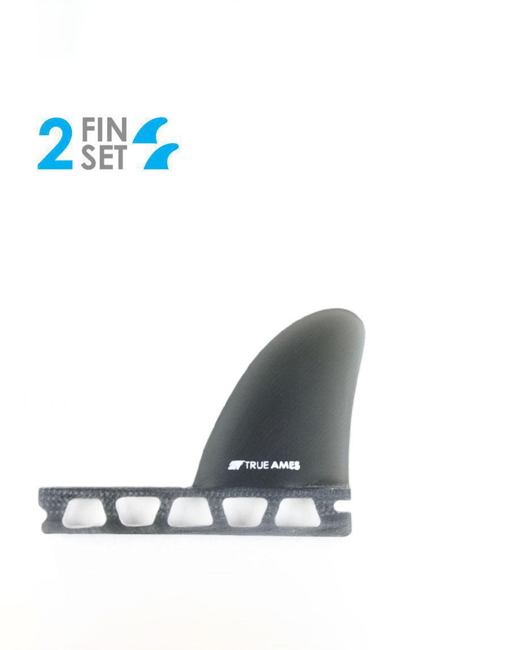 TRUE AMES SIDE BITE 2.6" FUTURES - SMOKE SOLID FIBER GLASS