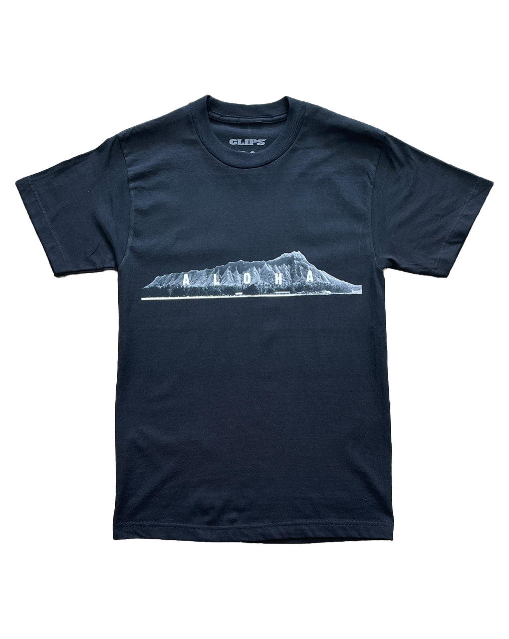 CLIPS DIAMOND HEAD TEE - BLACK