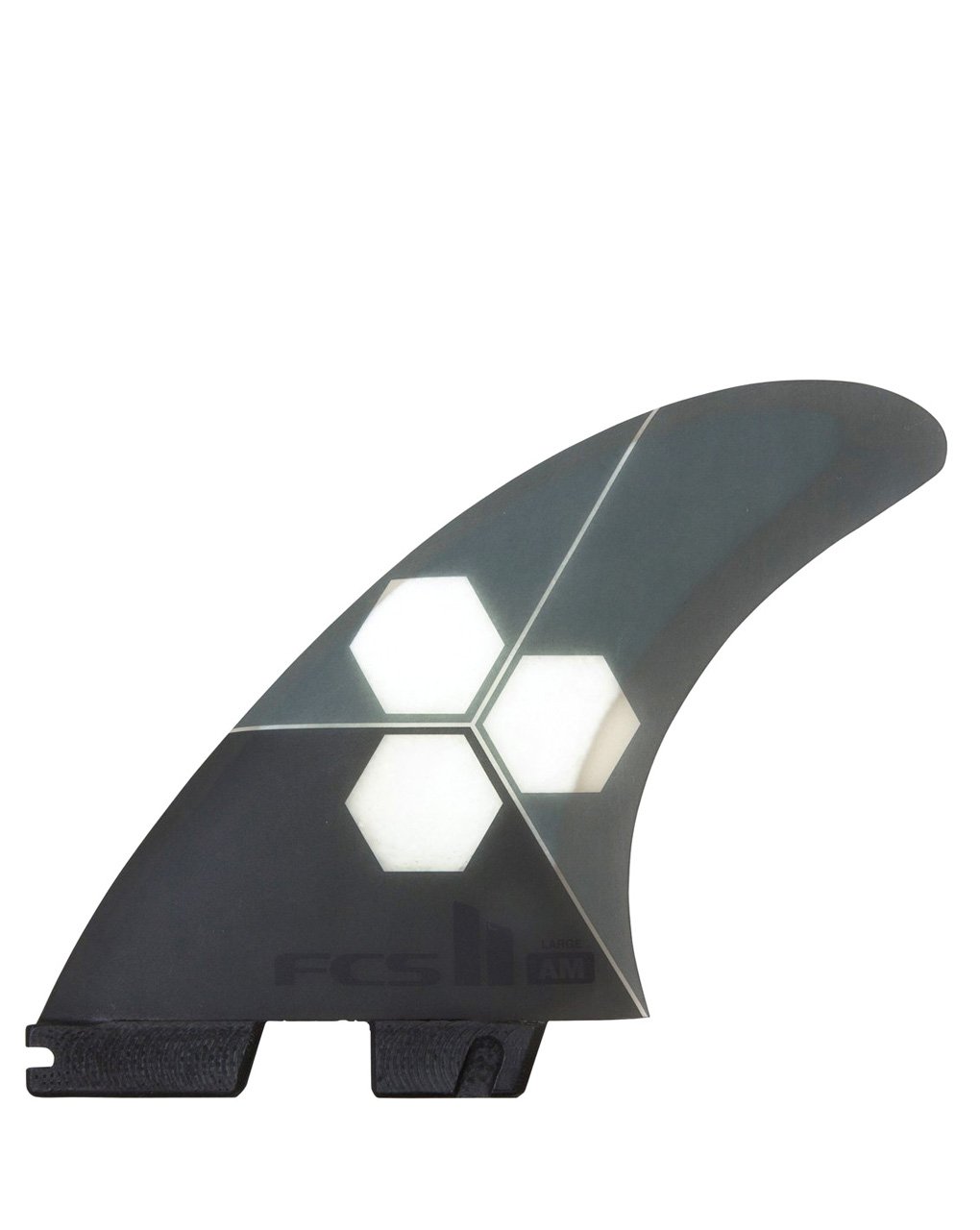 FCS II AL MERRICK PC AIR CORE TRI FIN MEDIUM~LARGE - GRAY