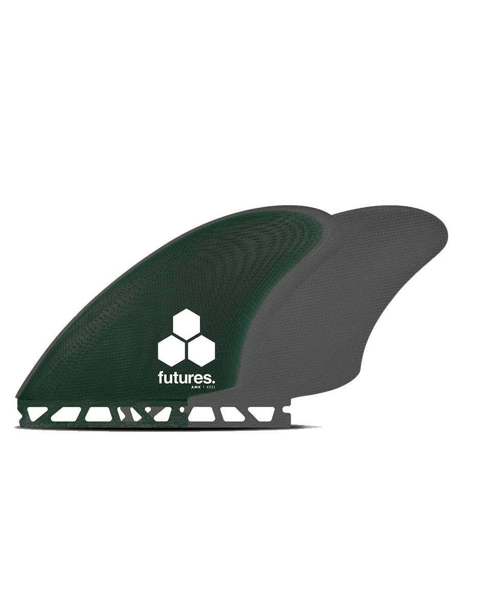 FUTURES. AMK FG TWIN KEEL - GREEN/GRAY – CLIPS HAWAII