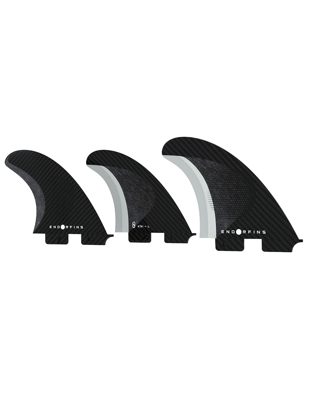 ENDORFINS KS1 3 FIN LARGE FCS2 - BLACK/BLACK