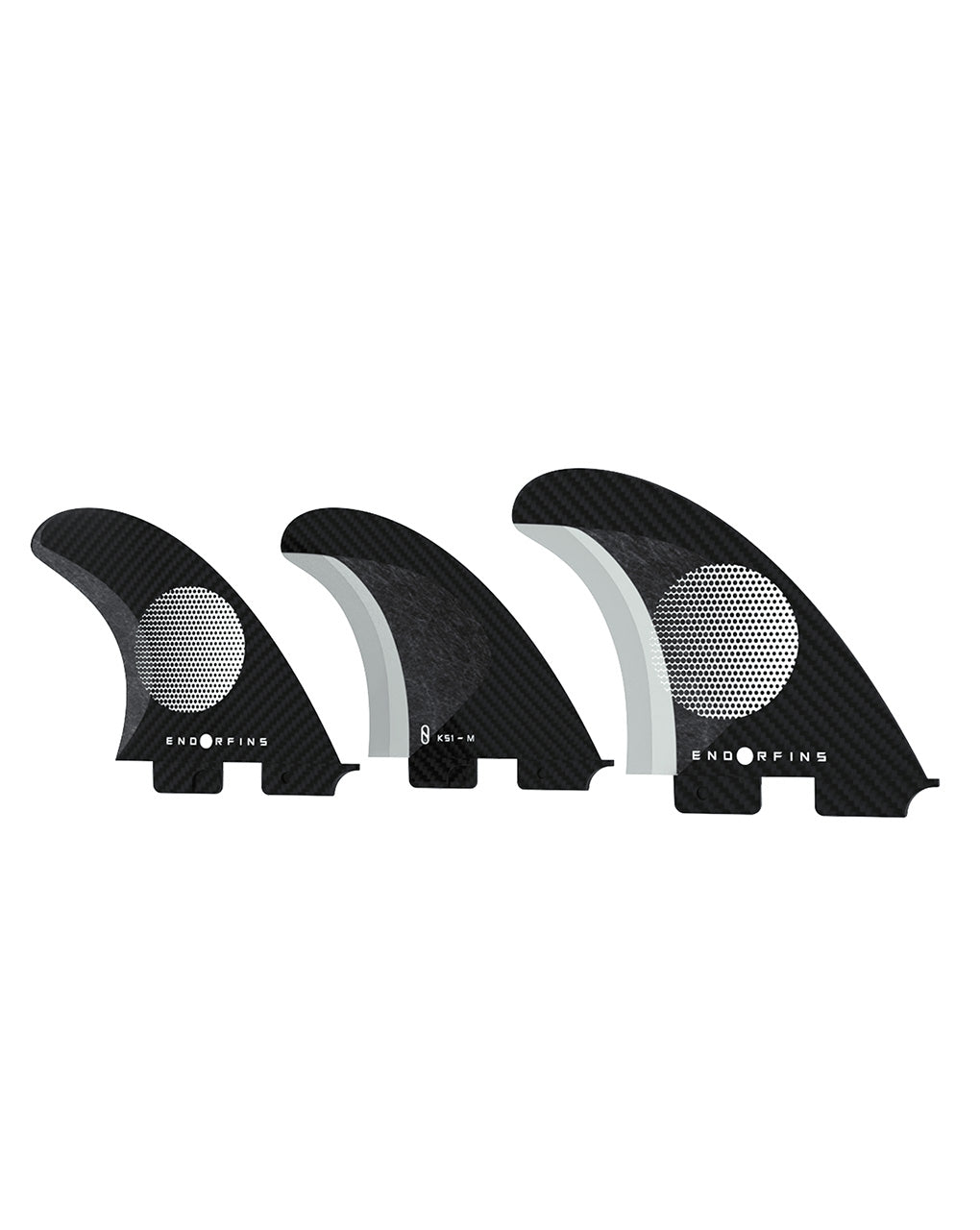 ENDORFINS KS1 3 FIN MEDIUM FCS2 - BLACK/WHITE