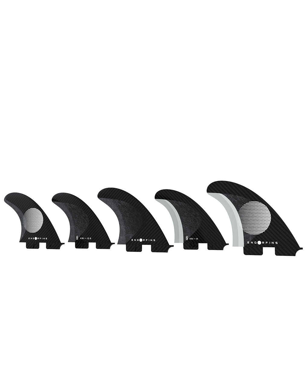 ENDORFINS KS1 5 FIN MEDIUM FCS2 - BLACK/WHITE