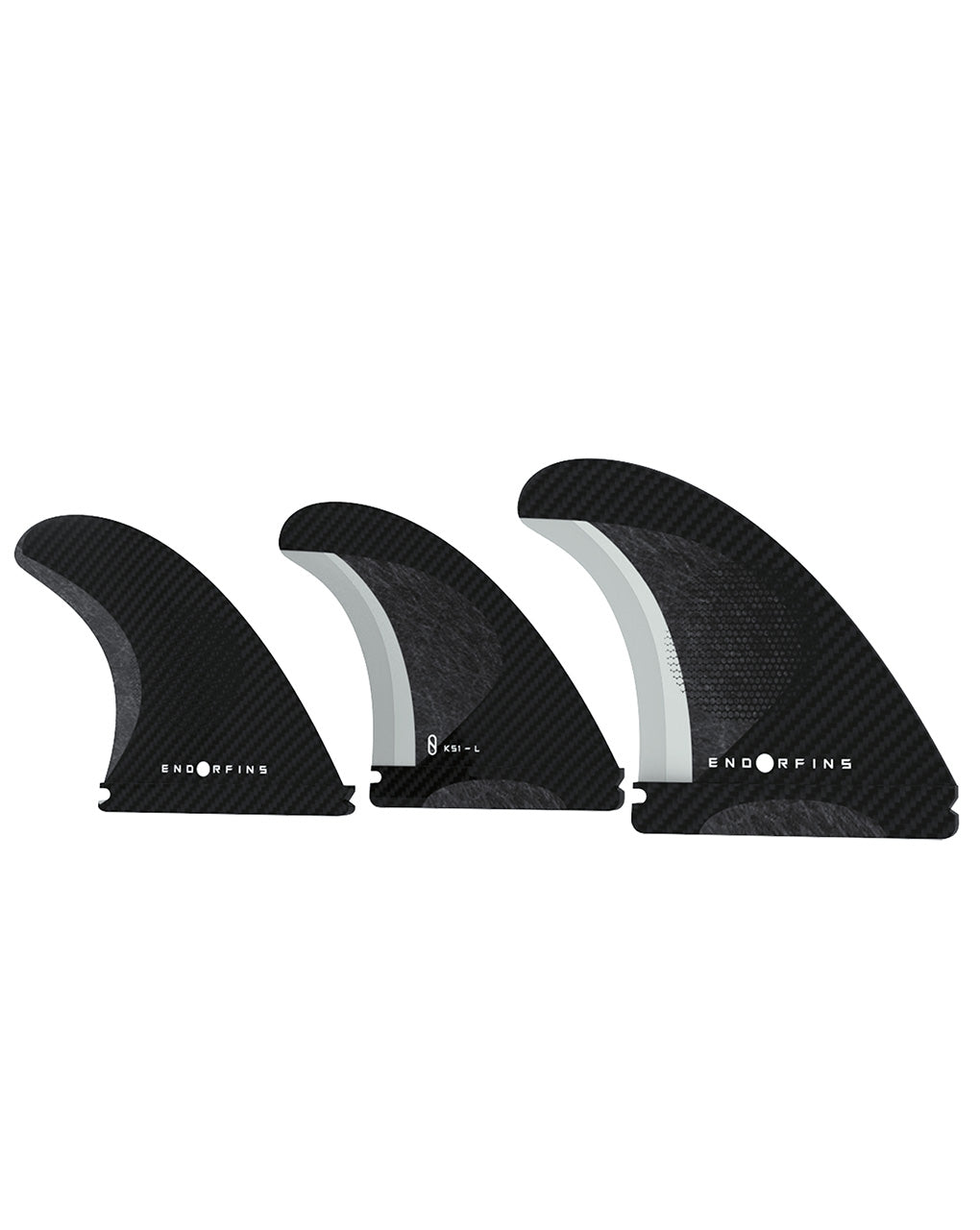 ENDORFINS KS1 3 FIN LARGE FUTURE - BLACK/BLACK