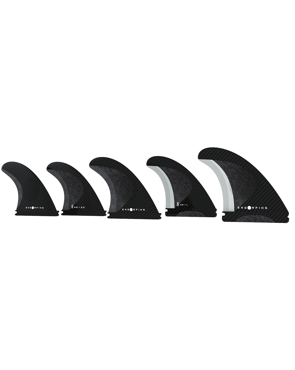 ENDORFINS KS1 5 FIN LARGE FUTURES - BLACK/BLACK