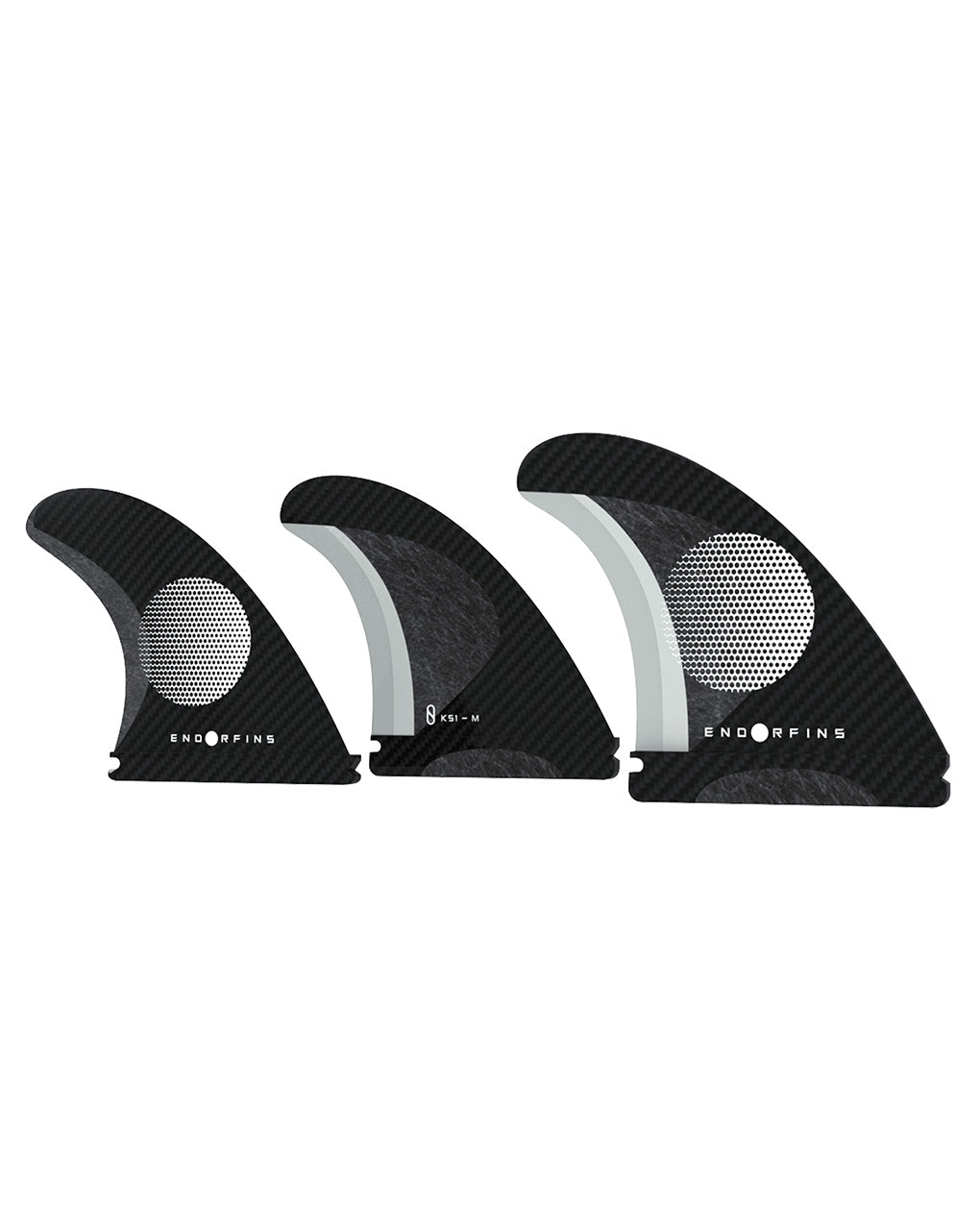 ENDORFINS KS1 3 FIN MEDIUM FUTURES - BLACK/WHITE