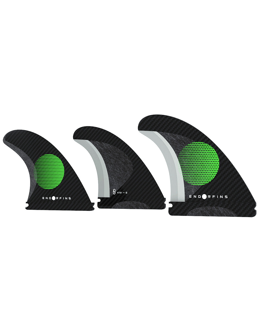 ENDORFINS KS1 3 FIN SMALL FUTURES - BLACK/GREEN