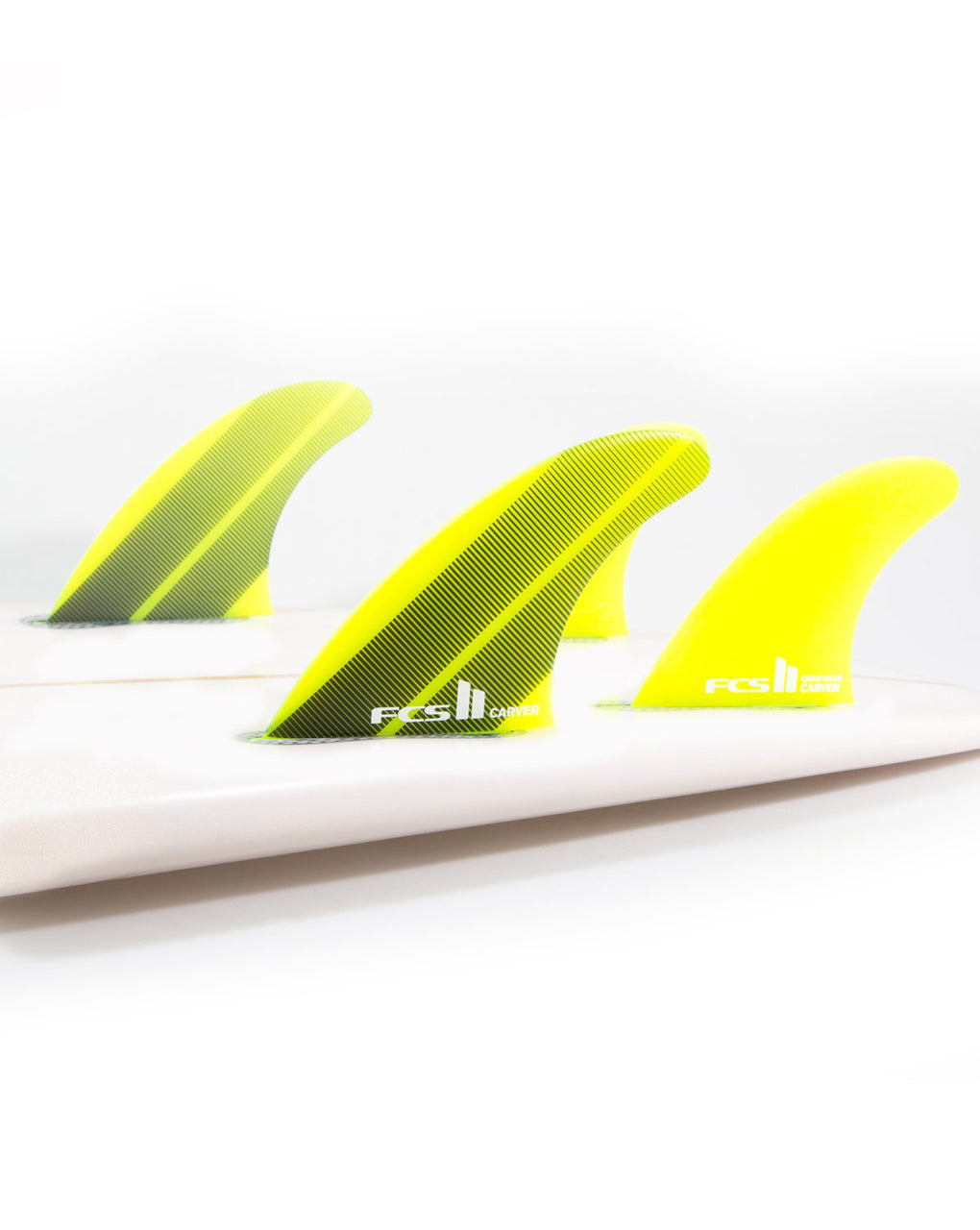 FCS II CARVER NEO GLASS LARGE TRI-QUAD FINS - ACID GRADIENT