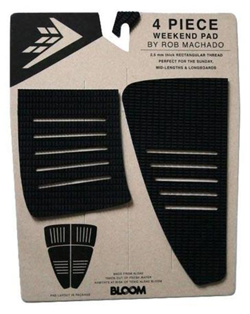 FIREWIRE WEEKEND THIN TRACTION PAD - BLACK