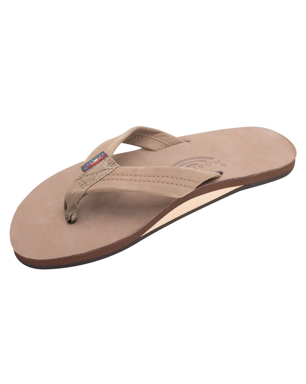 PREMIER LEATHER SINGLE LAYER SANDAL - DARK BROWN