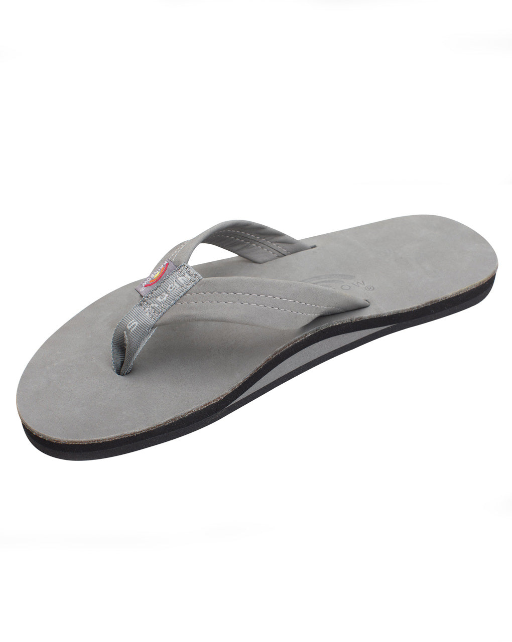 PREMIER LEATHER SINGLE LAYER SANDAL - COOL GREY