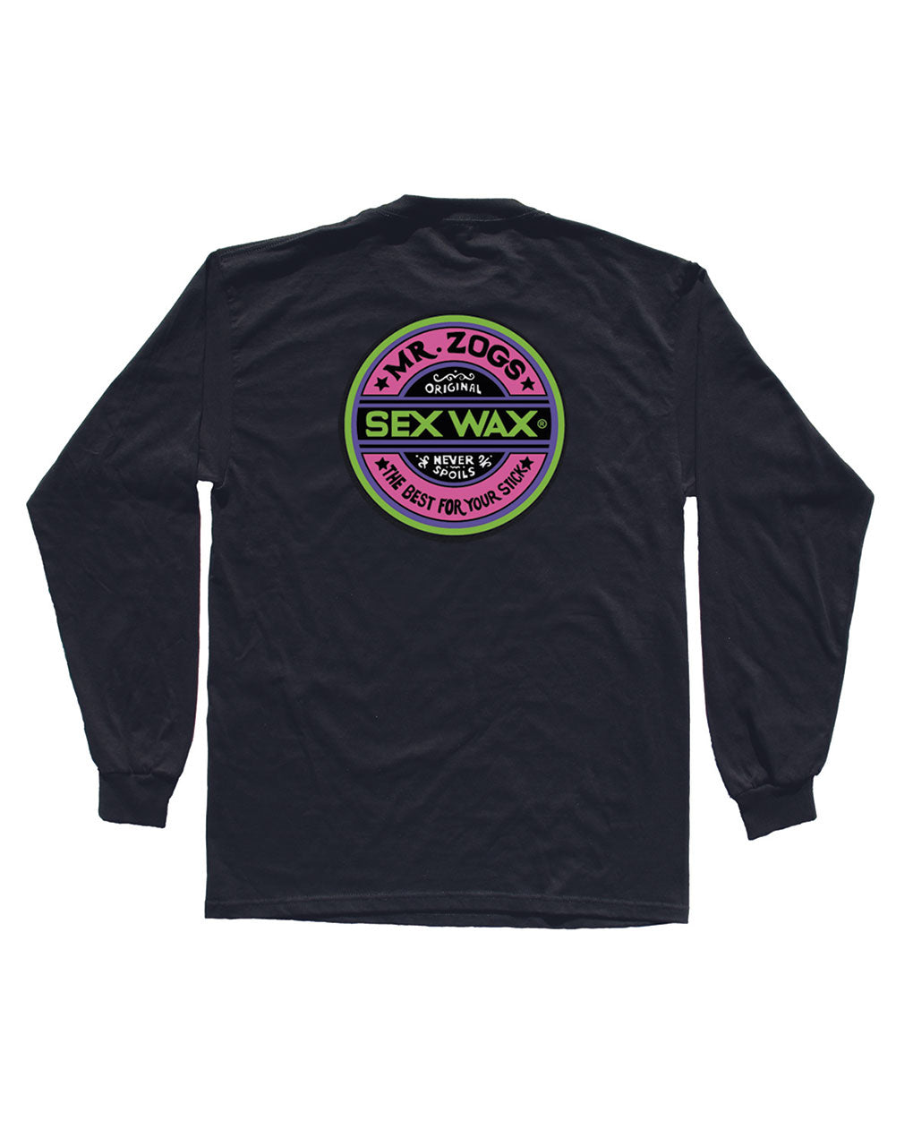 SEX WAX FLUORO LONG SLEEVE TEE - BLACK