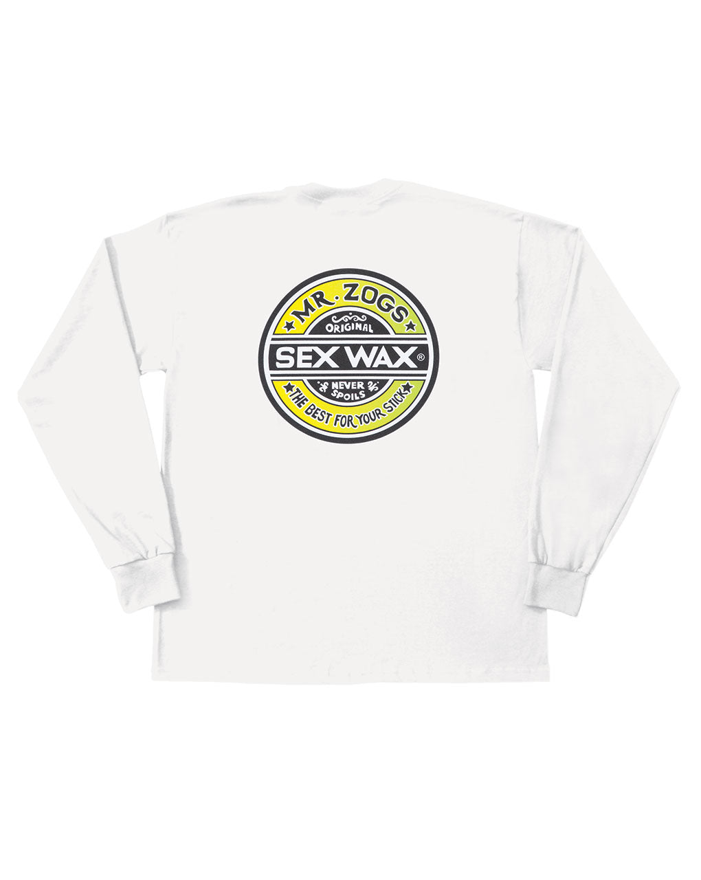 SEX WAX FADE LONG SLEEVE TEE - WHITE