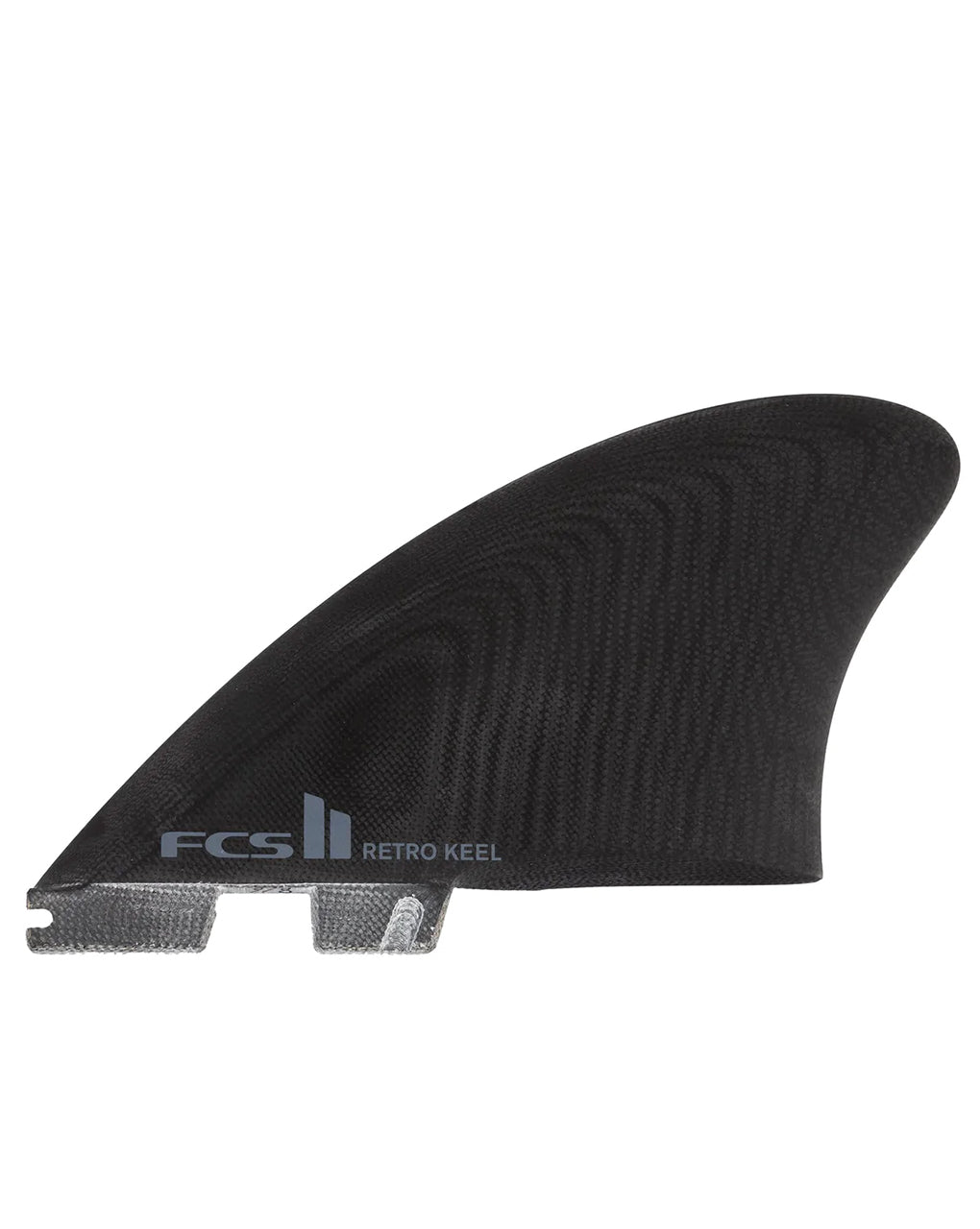 FCS II RETRO KEEL PG TWIN FIN - BLACK