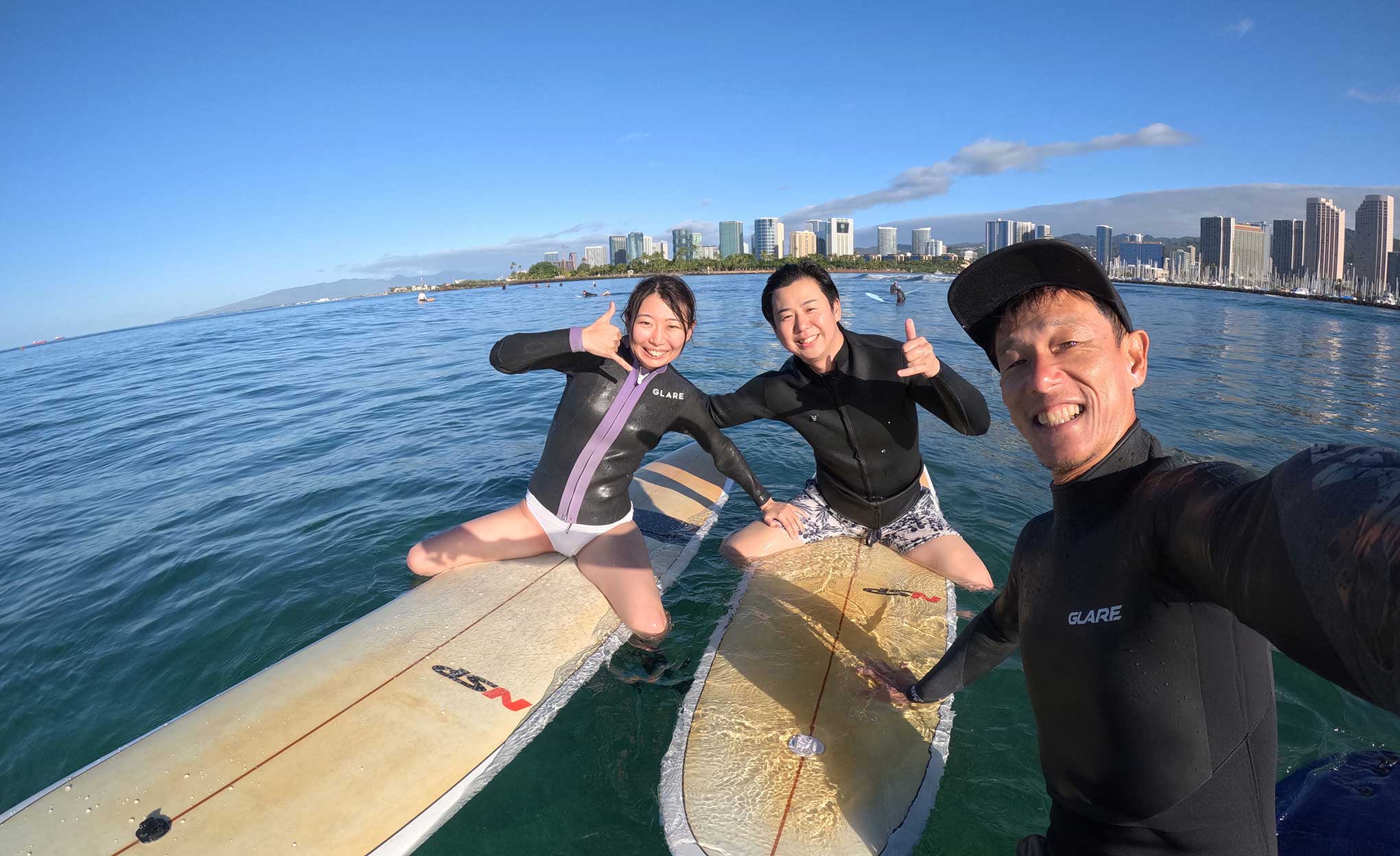 サーフィンレッスン in ハワイ 2026年1月16日