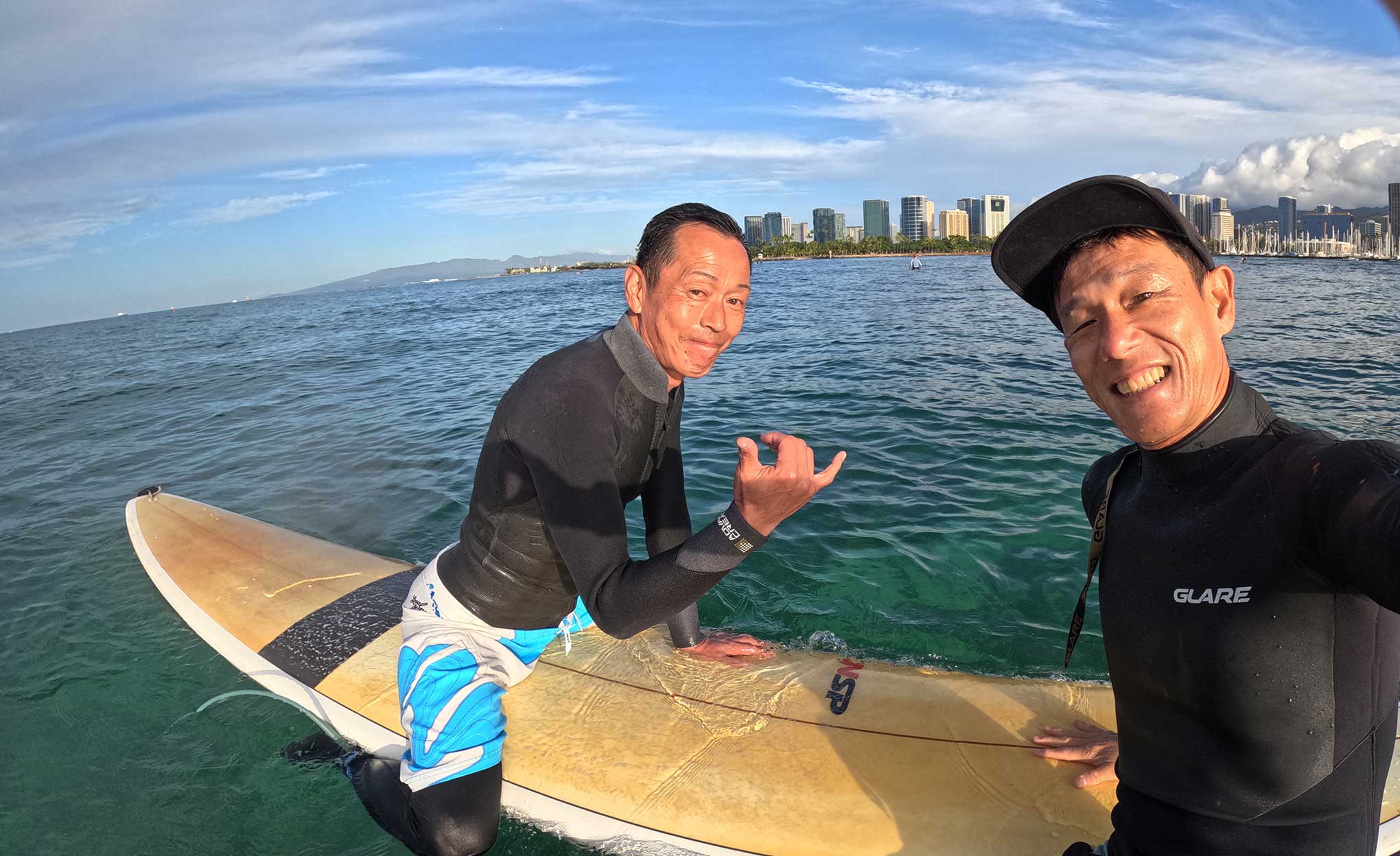 サーフィンレッスン in ハワイ 2026年1月23日